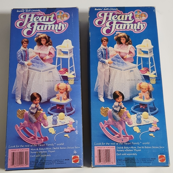 1984 The Heart Family - Dad & Baby and Mom & Baby Bundle Vintage Dolls 33 34 - Picture 16 of 16